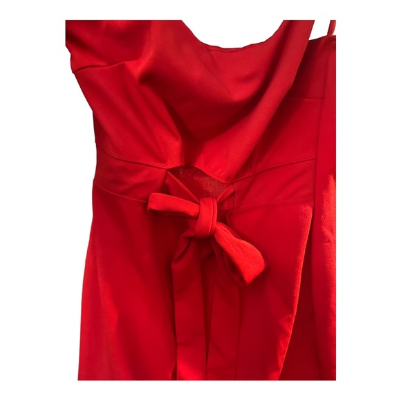 Sexy Red Peek-a-boo Mini Dress - Picture 2 of 4